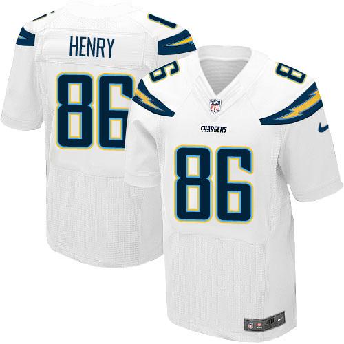 Nike Chargers #86 Hunter Henry White Men's Stitched NFL New Elite Jersey