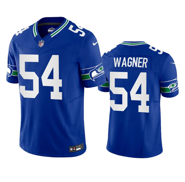 Men's Seattle Seahawks #54 Bobby Wagner Royal 2023 F.U.S.E. Vapor Limited Throwback Stitched Jersey