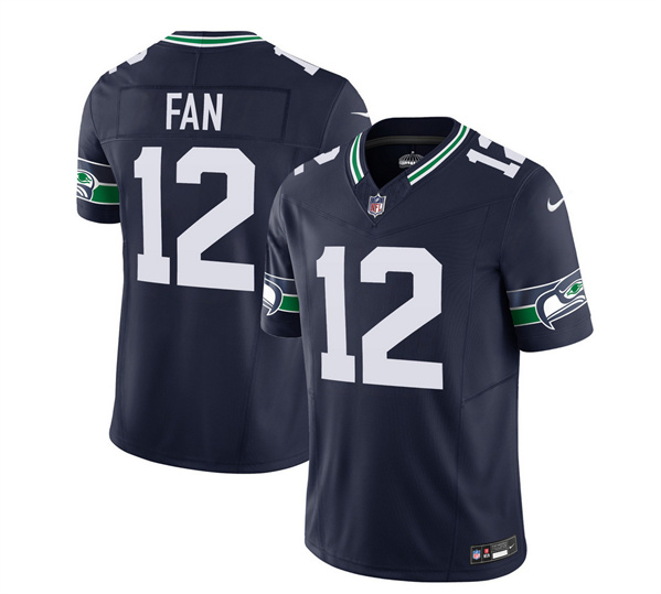 Men's Seattle Seahawks #12 Fan 2023 F.U.S.E. Navy Limited Football Stitched Jersey