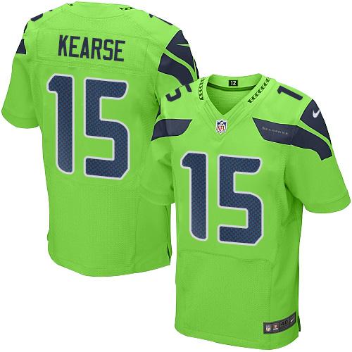 Nike Seahawks #15 Jermaine Kearse Green Men's Stitched NFL Elite Rush Jersey