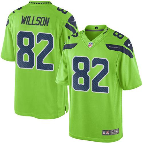 Nike Seahawks #82 Luke Willson Green Men's Stitched NFL Limited Rush Jersey