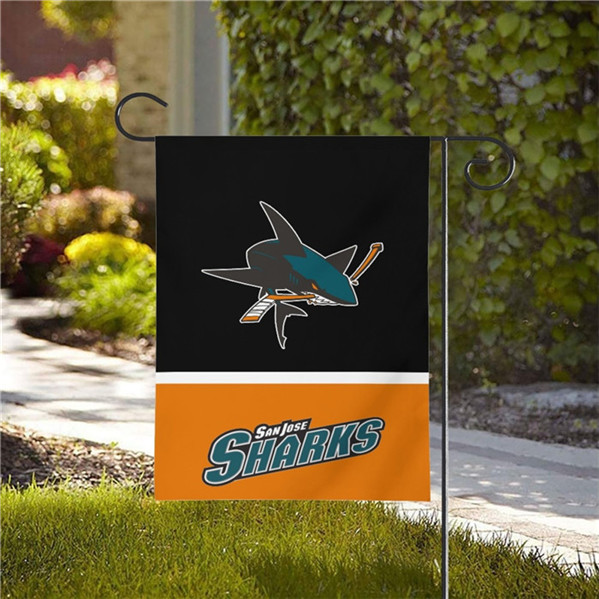 San Jose Sharks Double-Sided Garden Flag 001 (Pls check description for details)