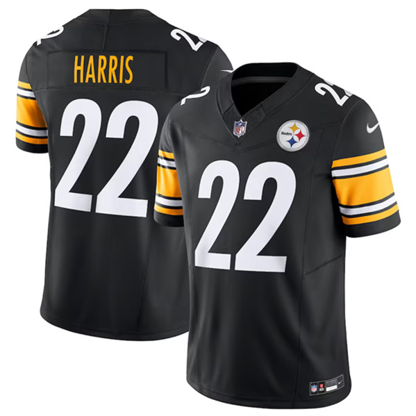 Men's Pittsburgh Steelers #22 Najee Harris Black 2023 F.U.S.E. Vapor Untouchable Limited Stitched Jersey