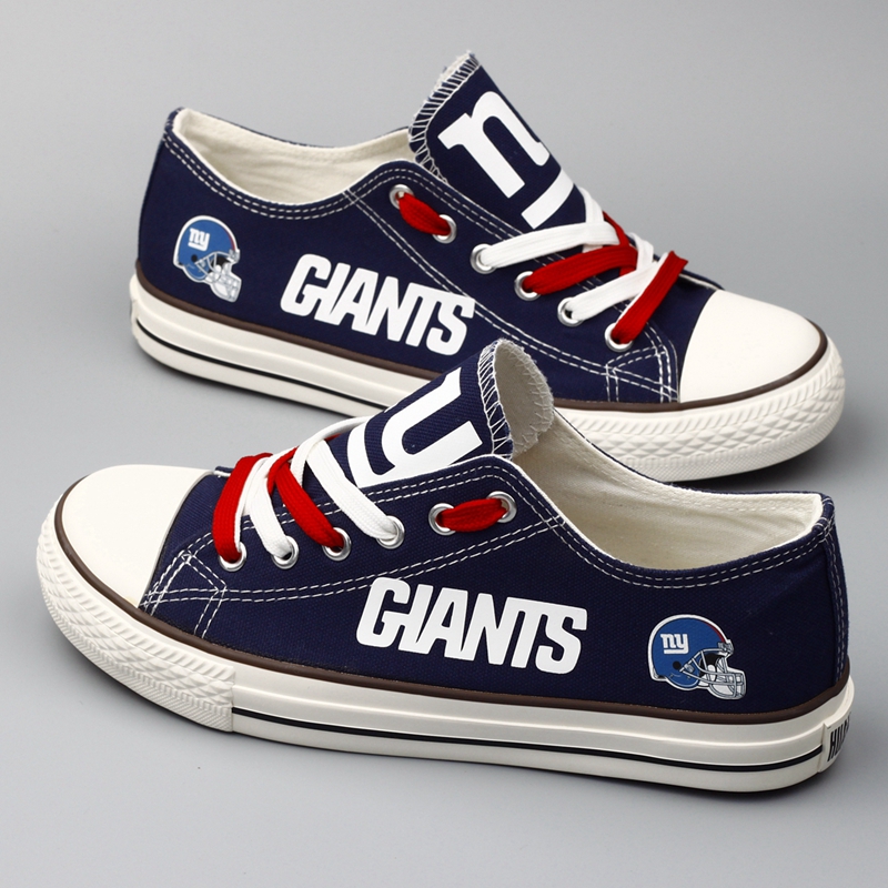 All Sizes NFL New York Giants Repeat Print Low Top Sneakers