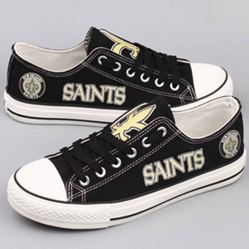 Women Or Youth NFL New Orleans Saints Repeat Print Low Top Sneakers