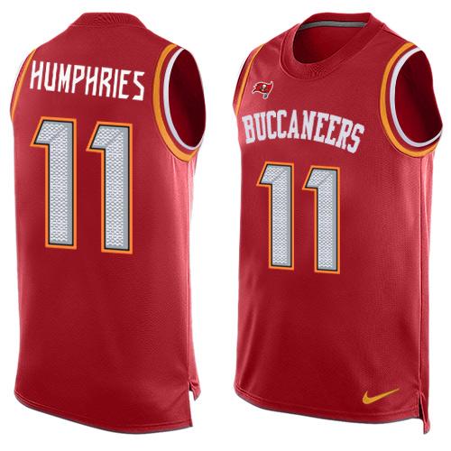 Nike Buccaneers #11 Adam Humphries Red Team Color Men's Stitched NFL Limited Tank Top Jersey