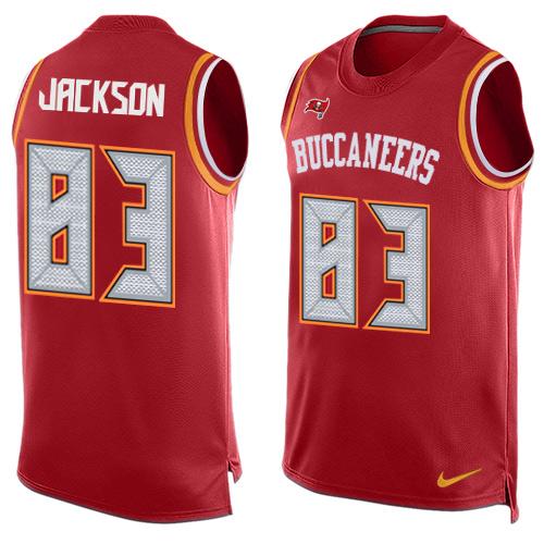 Nike Buccaneers #83 Vincent Jackson Red Team Color Men's Stitched NFL Limited Tank Top Jersey