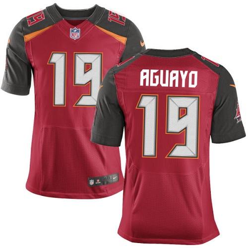 Nike Buccaneers #19 Roberto Aguayo Red Team Color Men's Stitched NFL New Elite Jersey