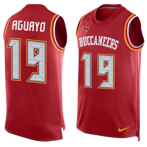 Nike Buccaneers #19 Roberto Aguayo Red Team Color Men's Stitched NFL Limited Tank Top Jersey