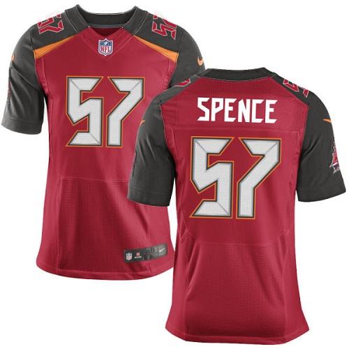 Nike Buccaneers #57 Noah Spence Red Team Color Men's Stitched NFL New Elite Jersey