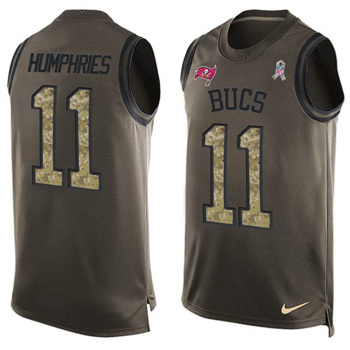 Nike Buccaneers #11 Adam Humphries Green Men's Stitched NFL Limited Salute To Service Tank Top Jersey