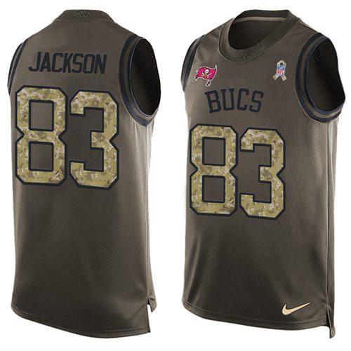 Nike Buccaneers #83 Vincent Jackson Green Men's Stitched NFL Limited Salute To Service Tank Top Jersey