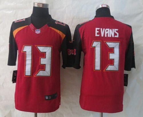 Nike Buccaneers #13 Mike Evans Red Team Color Men's Stitched NFL New Limited Jersey