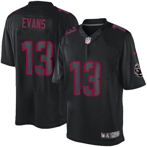 Nike Buccaneers #13 Mike Evans Black Men's Stitched NFL Impact Limited Jersey