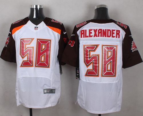 Nike Buccaneers #58 Kwon Alexander White Men's Stitched NFL New Elite Jersey