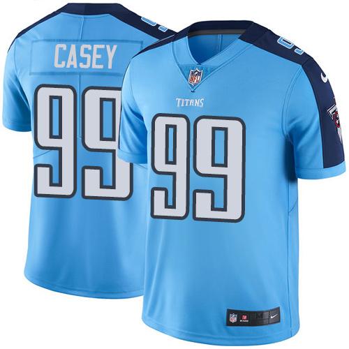 Nike Titans #99 Jurrell Casey Light Blue Men's Stitched NFL Limited Rush Jersey