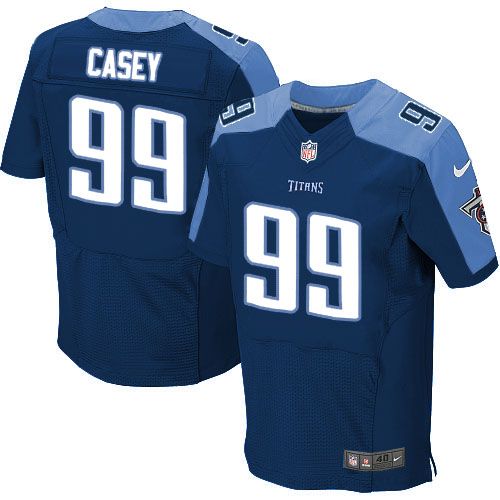 Nike Titans #99 Jurrell Casey Navy Blue Alternate Men's Stitched NFL Elite Jersey
