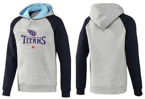 Tennessee Titans Critical Victory Pullover Hoodie Grey & Blue