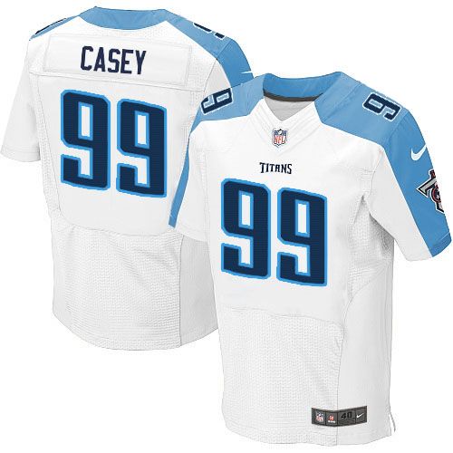 Nike Titans #99 Jurrell Casey White Men's Stitched NFL Elite Jersey