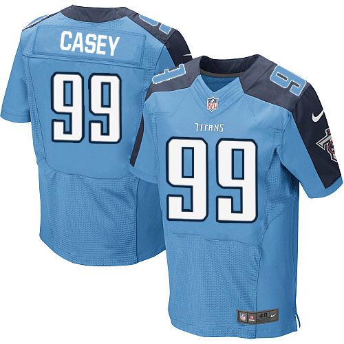 Nike Titans #99 Jurrell Casey Light Blue Team Color Men's Stitched NFL Elite Jersey