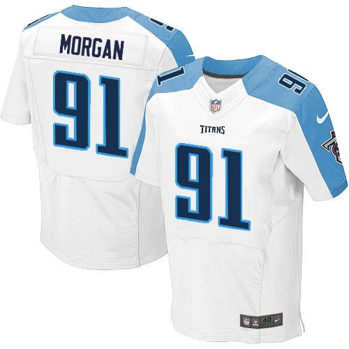 Nike Titans #91 Derrick Morgan White Men's Stitched NFL Elite Jersey