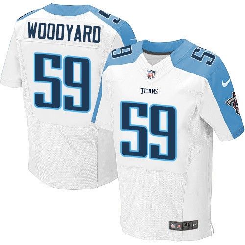 Nike Titans #59 Wesley Woodyard White Men's Stitched NFL Elite Jersey