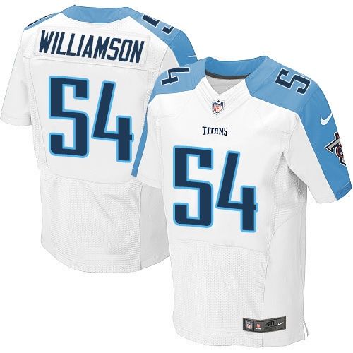 Nike Titans #54 Avery Williamson White Men's Stitched NFL Elite Jersey