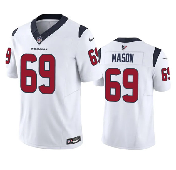 Men's Houston Texans #69 Shaq Mason White 2023 F.U.S.E Vapor Untouchable Stitched Football Jersey