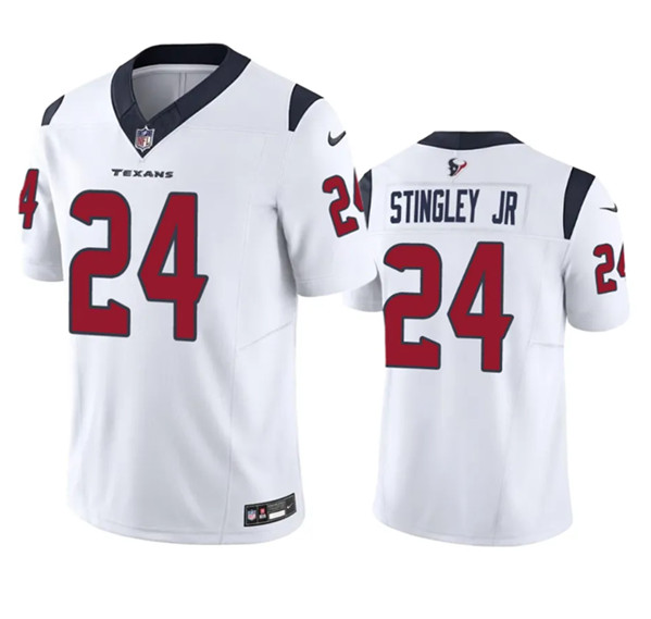 Men's Houston Texans #24 Derek Stingley Jr. White 2023 F.U.S.E Vapor Untouchable Stitched Football Jersey