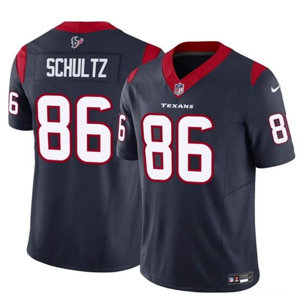 Men's Houston Texans #86 Dalton Schultz Navy 2023 F.U.S.E Vapor Untouchable Football Stitched Jersey