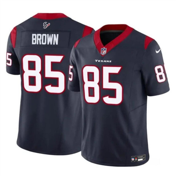 Men's Houston Texans #85 Noah Brown Navy 2023 F.U.S.E. Vapor Untouchable Football Stitched Jersey