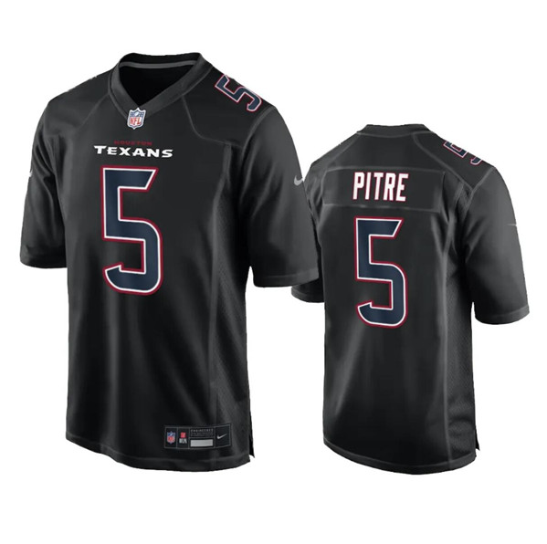Men's Houston Texans #5 Jalen Pitre Black Fashion Vapor Untouchable Limited Football Stitched Jersey