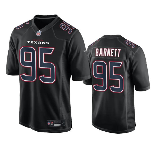 Men's Houston Texans #95 Derek Barnett Black Fashion Vapor Untouchable Limited Football Stitched Jersey