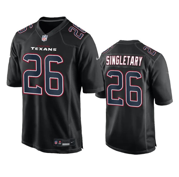 Men's Houston Texans #26 Devin Singletary Black Fashion Vapor Untouchable Limited Football Stitched Jersey