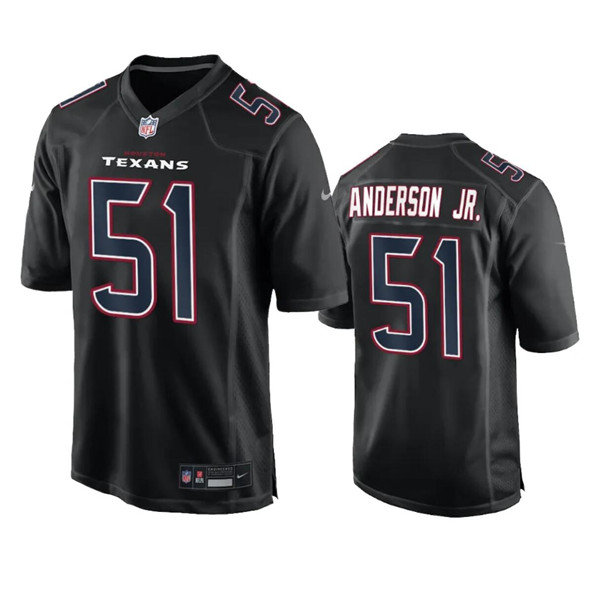 Men's Houston Texans #51 Will Anderson Jr. Black Fashion Vapor Untouchable Limited Football Stitched Jersey