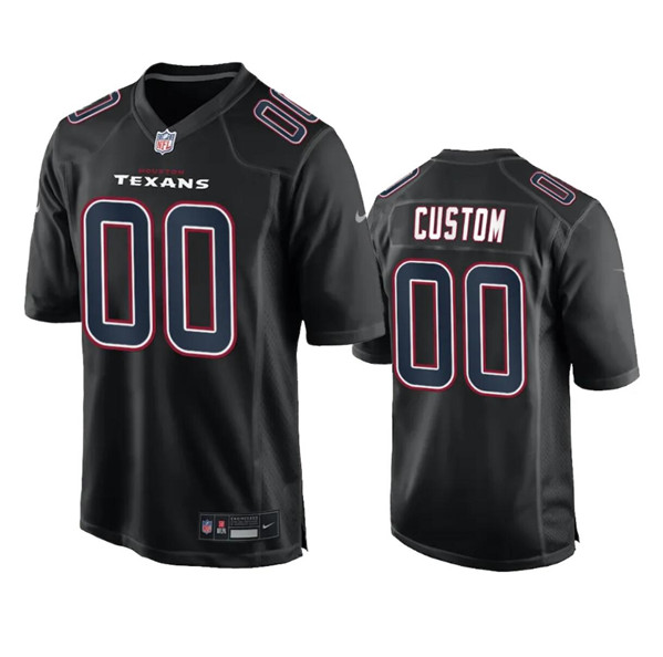 Men's Houston Texans Active Player Custom Black Fashion Vapor Untouchable Limited Football Stitched Jersey