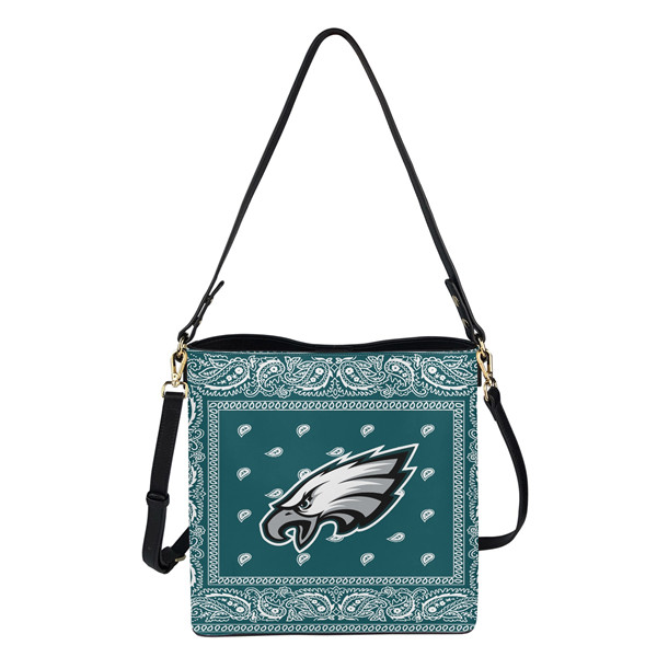 Philadelphia Eagles PU Leather Bucket Handbag 001