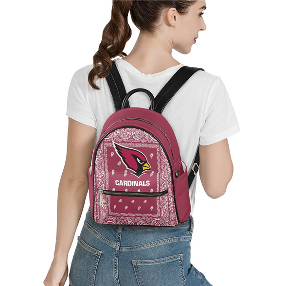 Arizona Cardinals PU Leather Casual Backpack 001