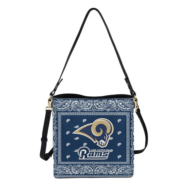 Los Angeles Rams PU Leather Bucket Handbag 001