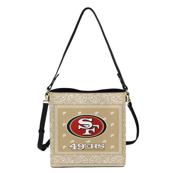 San Francisco 49ers PU Leather Bucket Handbag 001