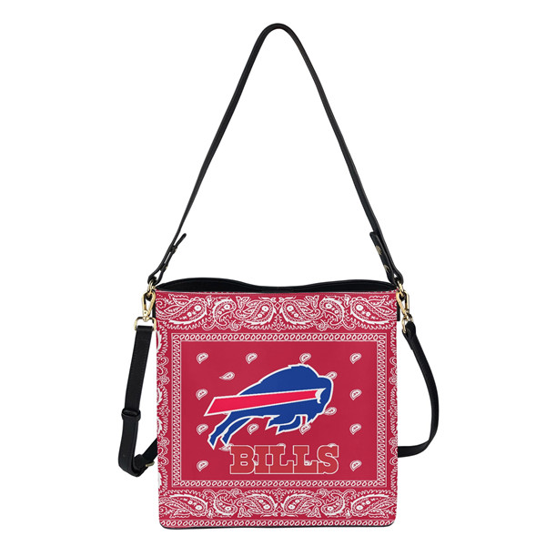 Buffalo Bills PU Leather Bucket Handbag 001