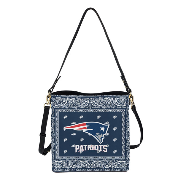 New England Patriots PU Leather Bucket Handbag 001