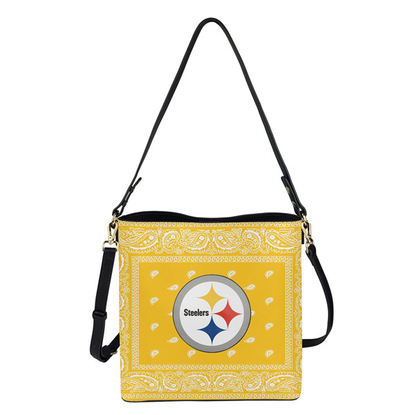 Pittsburgh Steelers PU Leather Bucket Handbag 001