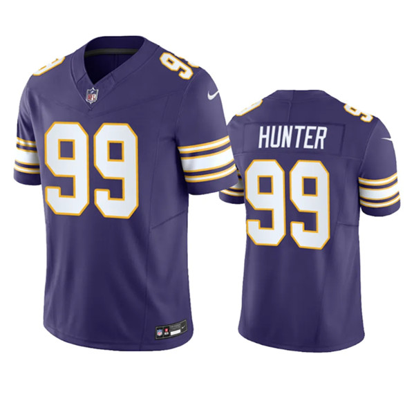 Men's Minnesota Vikings #99 Danielle Hunter Purple 2023 F.U.S.E. Vapor Untouchable Stitched Jersey