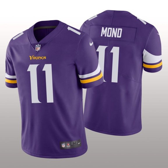 Men's Minnesota Vikings #11 Kellen Mond Purple 2021 Vapor Untouchable Limited Stitched NFL Jersey