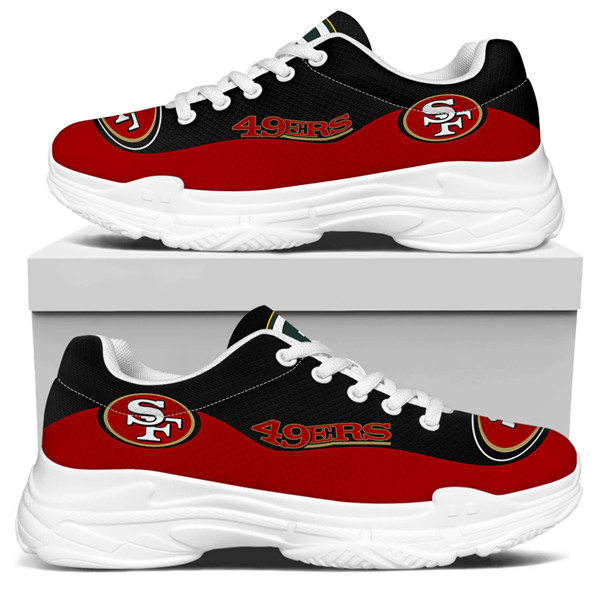 Men's San Francisco 49ers Edition Chunky Sneakers With Line 002