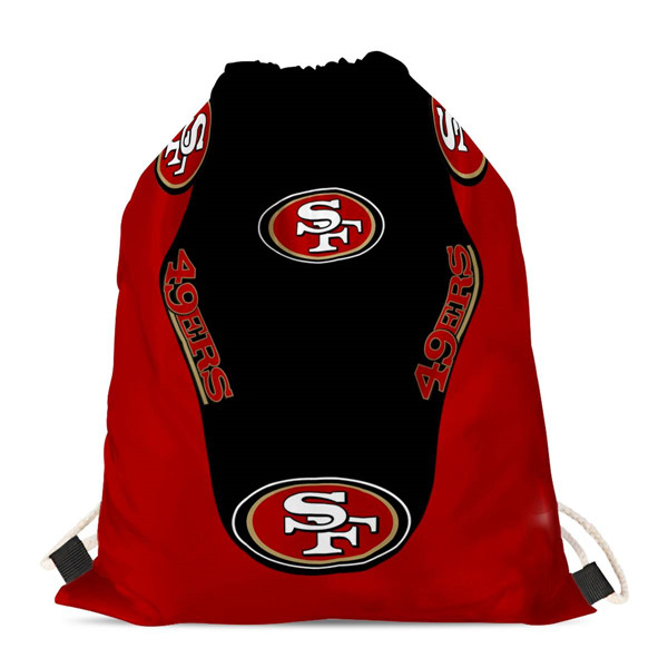San Francisco 49ers Drawstring Backpack sack / Gym bag 18" x 14"