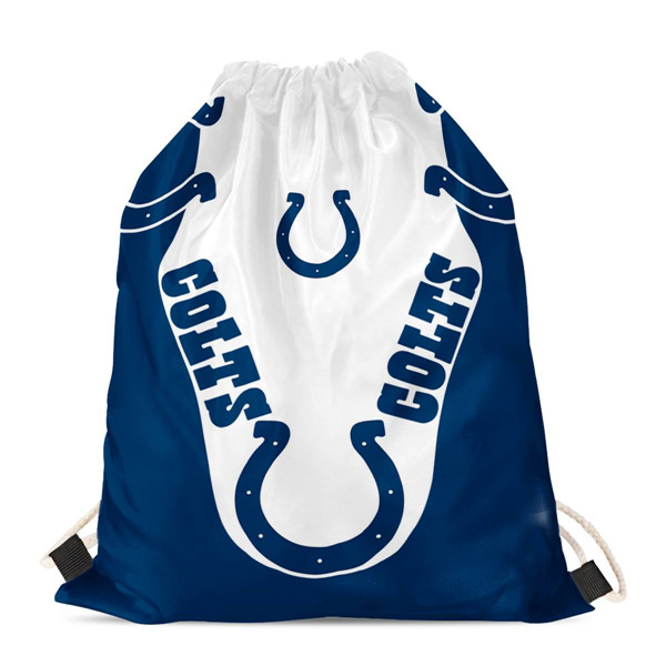 Indianapolis Colts Drawstring Backpack sack / Gym bag 18" x 14" 001