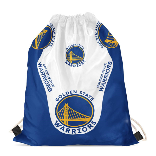 Golden State Warriors Drawstring Backpack sack / Gym bag 18" x 14" 001