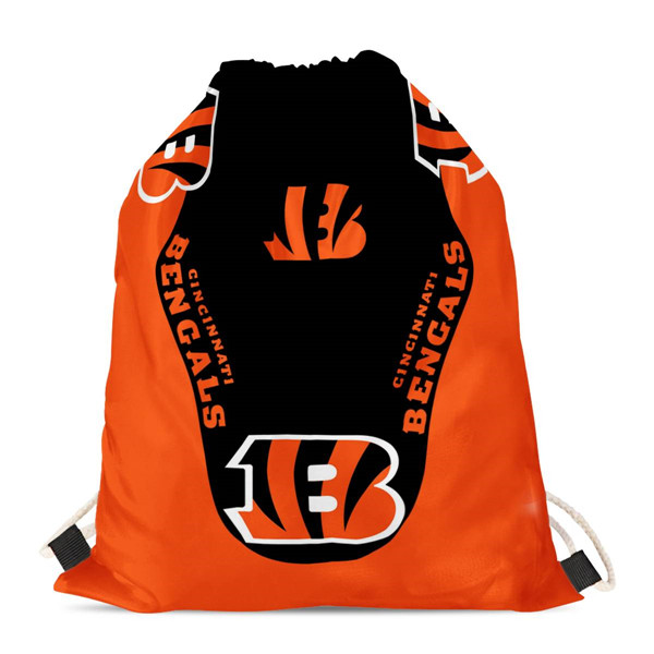 Cincinnati Bengals Drawstring Backpack sack / Gym bag 18" x 14"